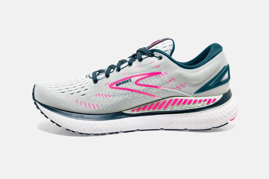 Brooks Glycerin Gts 19 Road Loopschoenen Dames - Wit/Roze - 267904GMH